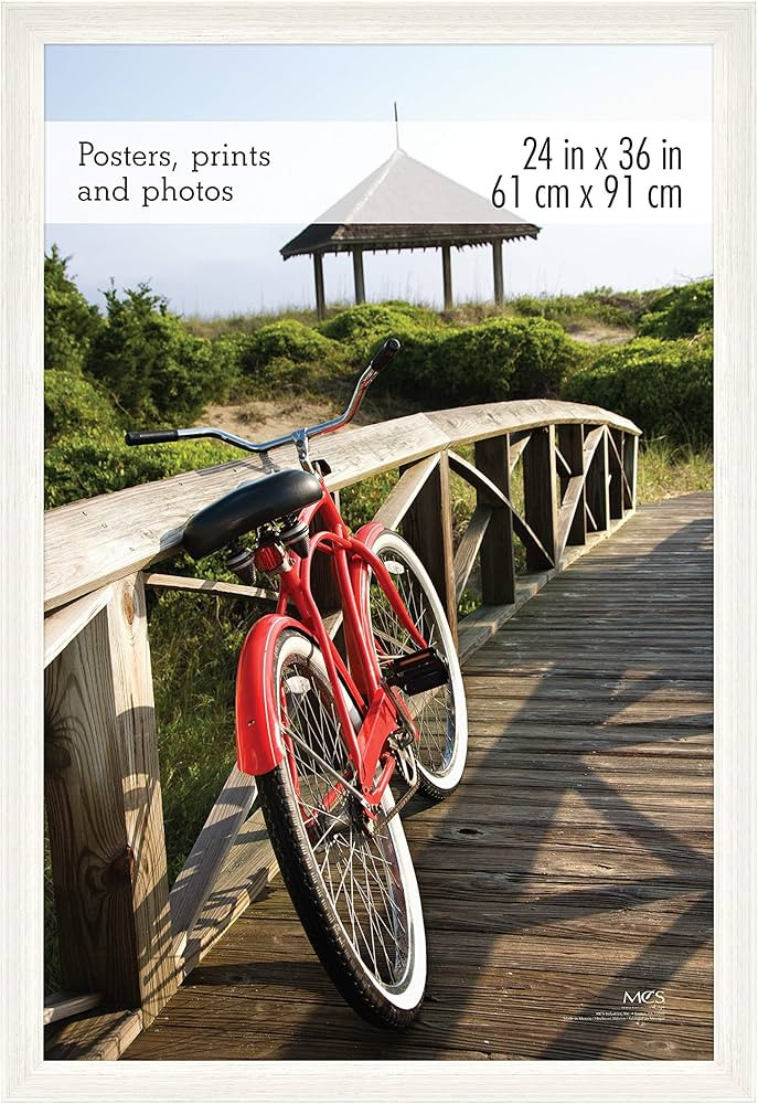 MCS Museum Poster Frame, White Woodgrain, 24 x 36 in, Single | Amazon (US)