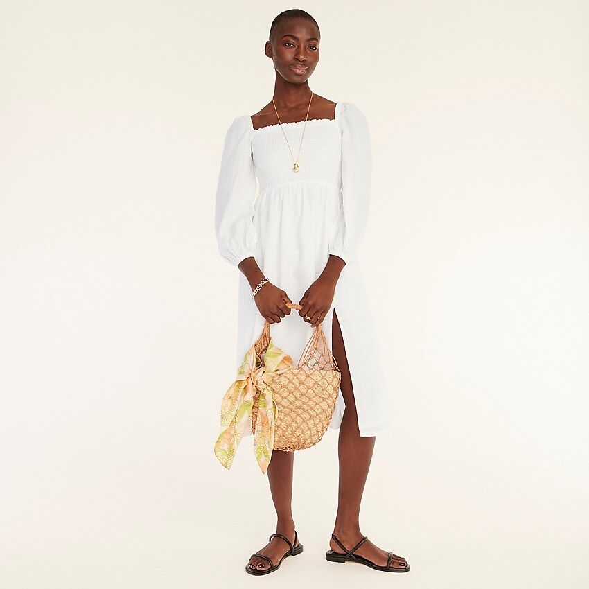 J.Crew: Linen Daydream Dress For Women | J.Crew US