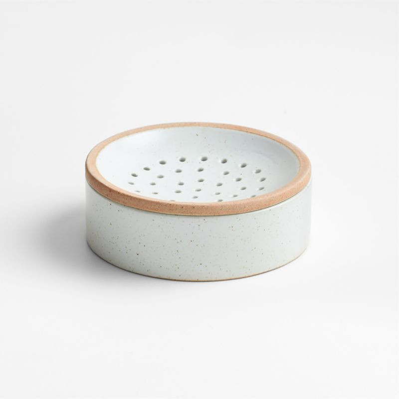 Pacific Ceramic Dish Brush Holder by Gaby Dalkin + Reviews | Crate & Barrel | Crate & Barrel