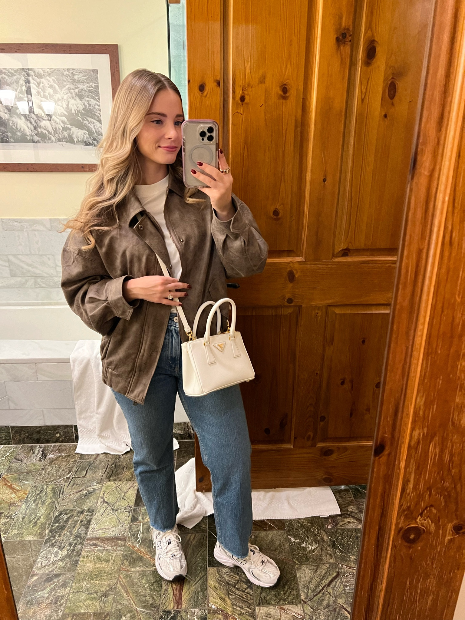 Small in bomber jacket and t shirt, 25 short in curve love jeans, sneakers TTS, Prada in size mini

#LTKItBag #LTKTravel #LTKSeasonal