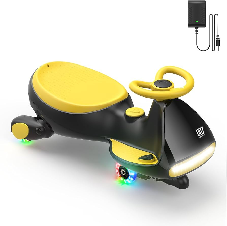 FanttikRide 6V N7 Classic Electric Wiggle Car with Pedal, Rechargeable Battery, 2 in 1 Swing Car,... | Amazon (US)