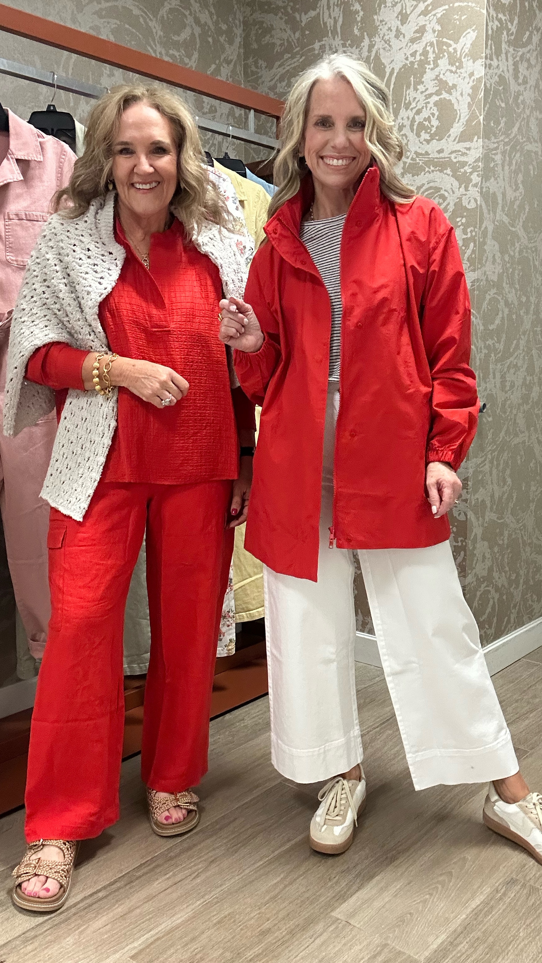 Eileen Fisher. Casual elegance! Beautiful quality. 

I’m wearing a medium and the fit is very relaxed. If you want it more fitted then go smaller. 

The red is just stunning, and the linen is gorgeous!

Great outfits for resort, spring graduations, Alaskan cruise river cruise

#LTKOver40 #LTKWatchNow #LTKTravel