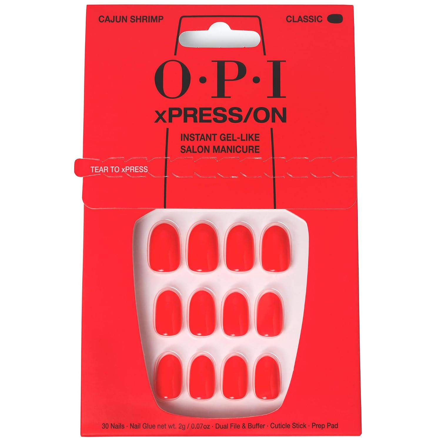 OPI xPRESS/ON Press on Nails | Short Round Classic Shape Nail Art | Light to Neutral Colors | 30 ... | Amazon (US)