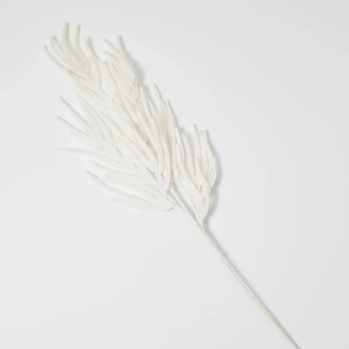 Real Touch Flocked White Norfolk Pine Branch Christmas Spray - 37" | Darby Creek Trading