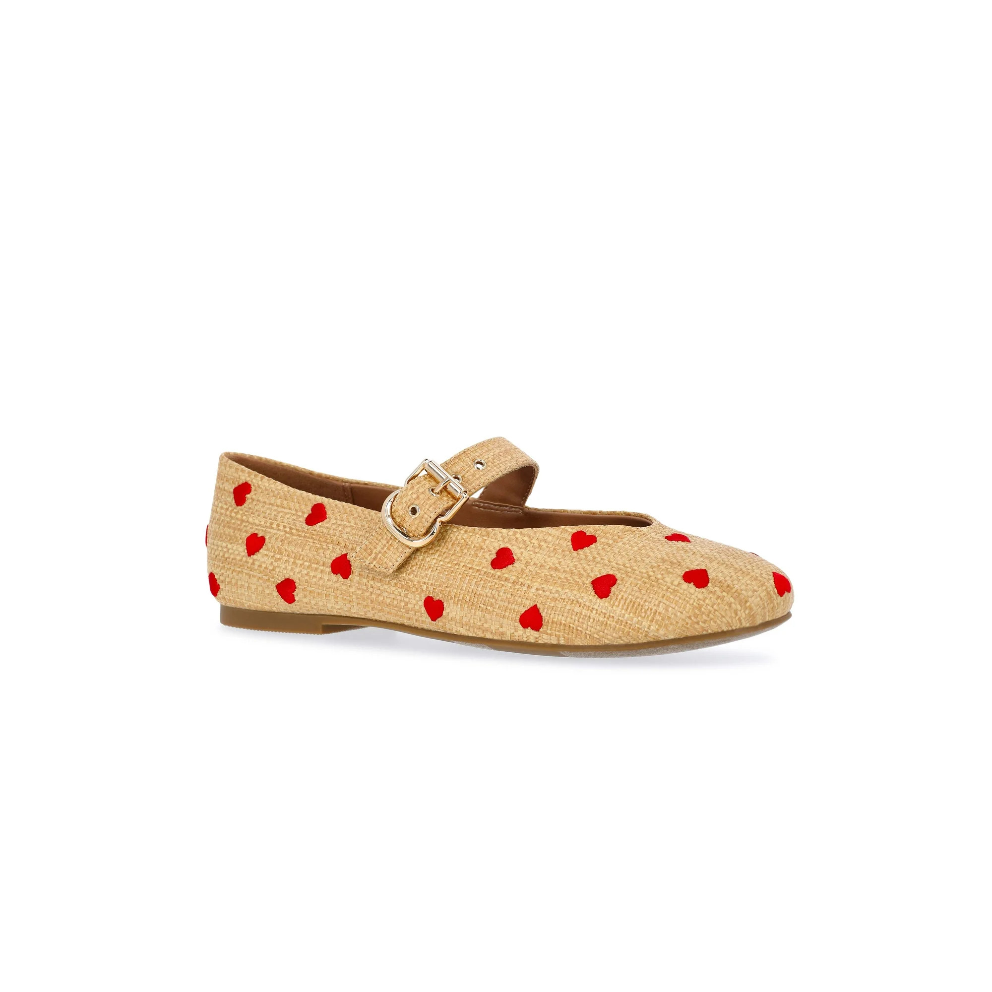 Free Assembly Women's Heart Mary Jane Ballet Flats | Walmart (US)