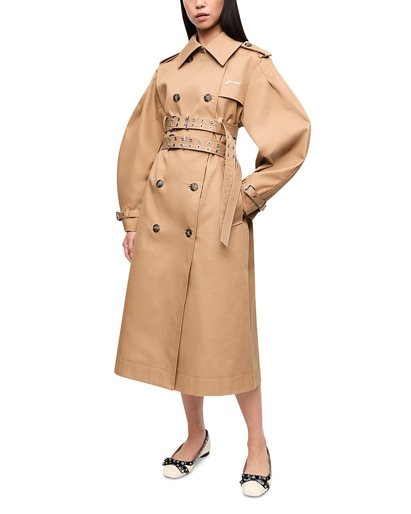 Ganni Double Belt Trench Coat | Bloomingdale's (US)