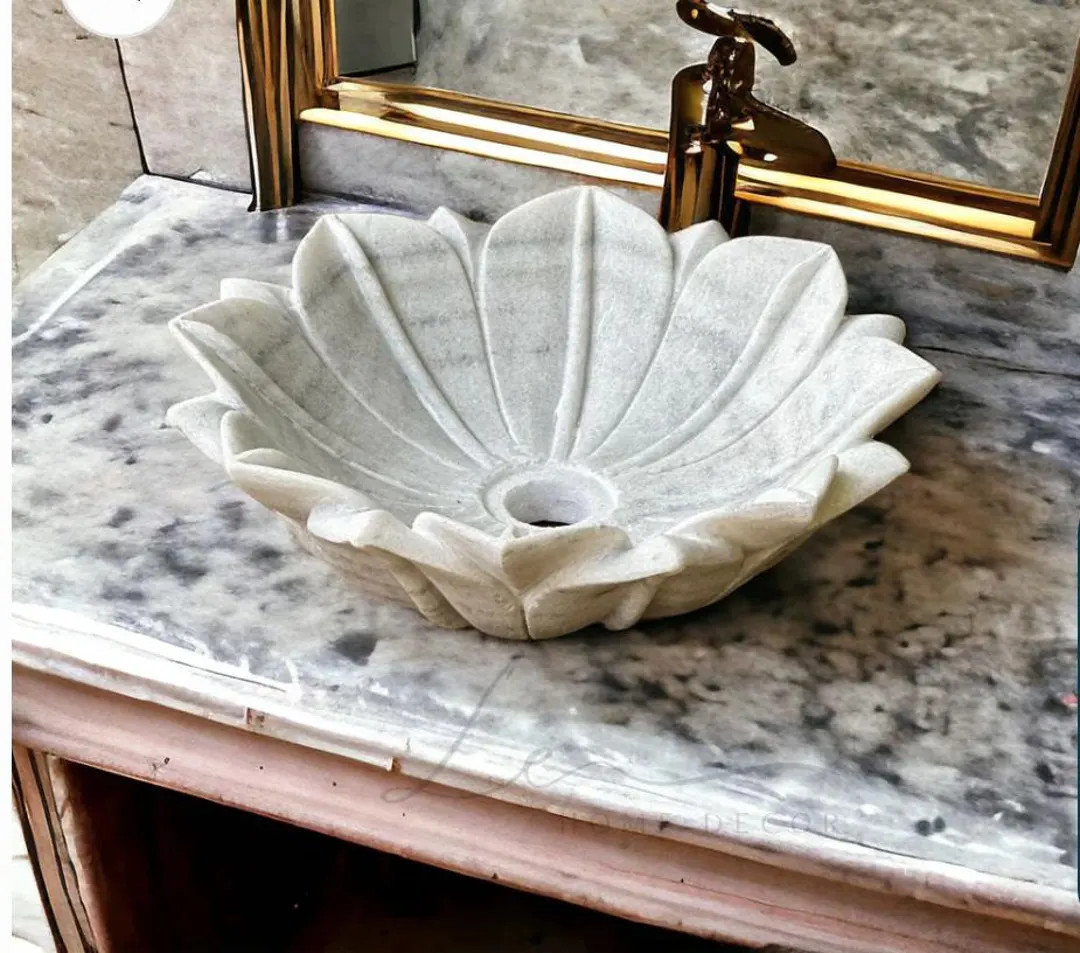 Marble Sink L Basin L Marble Basin L Marble Sink L Handmade Sink L White Marble Basin L Marble It... | Etsy (US)