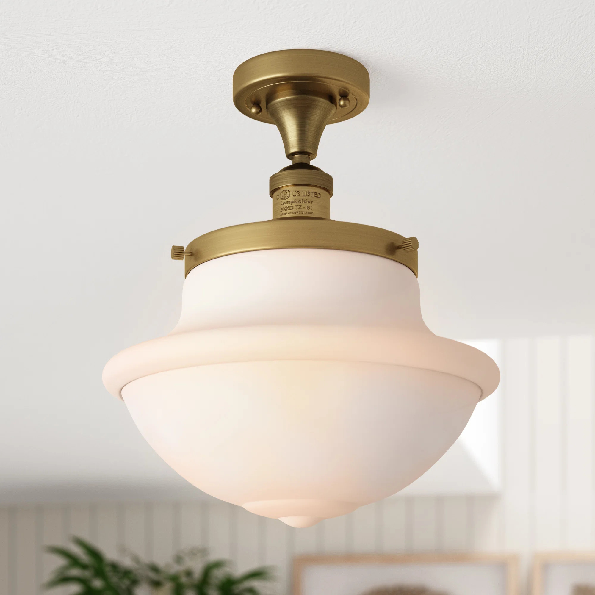 Beachcrest Home™ Baptiste 1 - Light Semi Flush Mount & Reviews | Wayfair | Wayfair North America