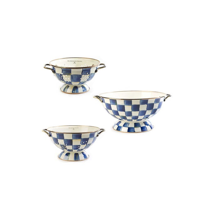 Royal Check Everything Bowl & Colanders Set | MacKenzie-Childs