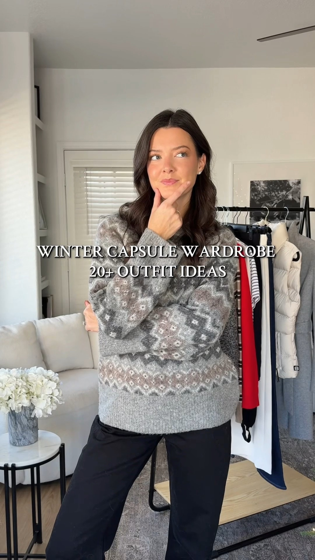 Winter starter pack! These are the most versatile items that I would pick for casual, everyday outfits. I’m 5’7” and wear a size XS/S/25 in most things but I size up in sweaters for extra room  

#LTKHoliday #LTKootd #LTKSeasonal