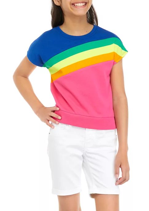 Girls 7-16 Color Block Boxy T-Shirt | Belk