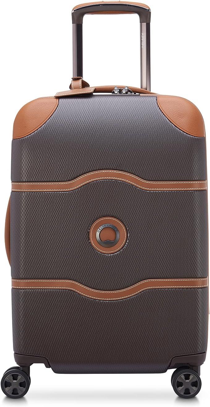 DELSEY Paris Chatelet Hardside 2.0 Luggage with Spinner Wheels, Chocolate Brown, Carry-on 21 Inch | Amazon (US)