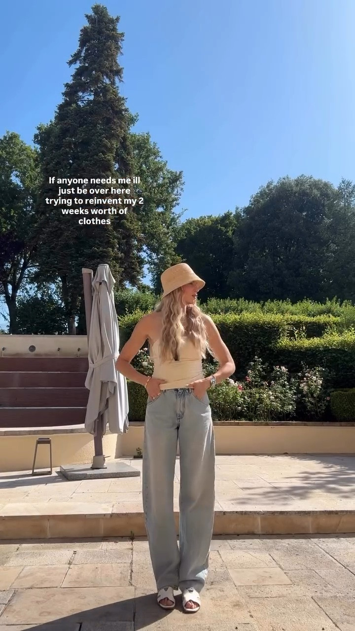 If anyone needs me ill just be over here trying to reinvent my 2 weeks worth of clothes 😅looooove this top and how it comes with a matching scarf! (Didn’t wear it today just bc I was switching it up). I think I’m going to buy the red version next 

#LTKStyleTip #LTKTravel #LTKOver40