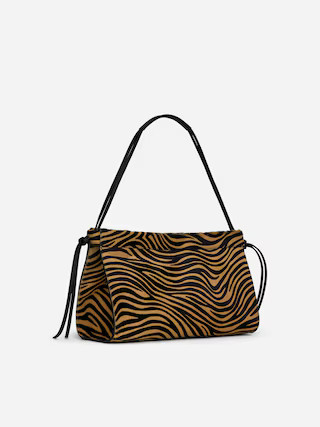Zebra-Print Leather Shoulder Bag – ARKET GB | Arket UK