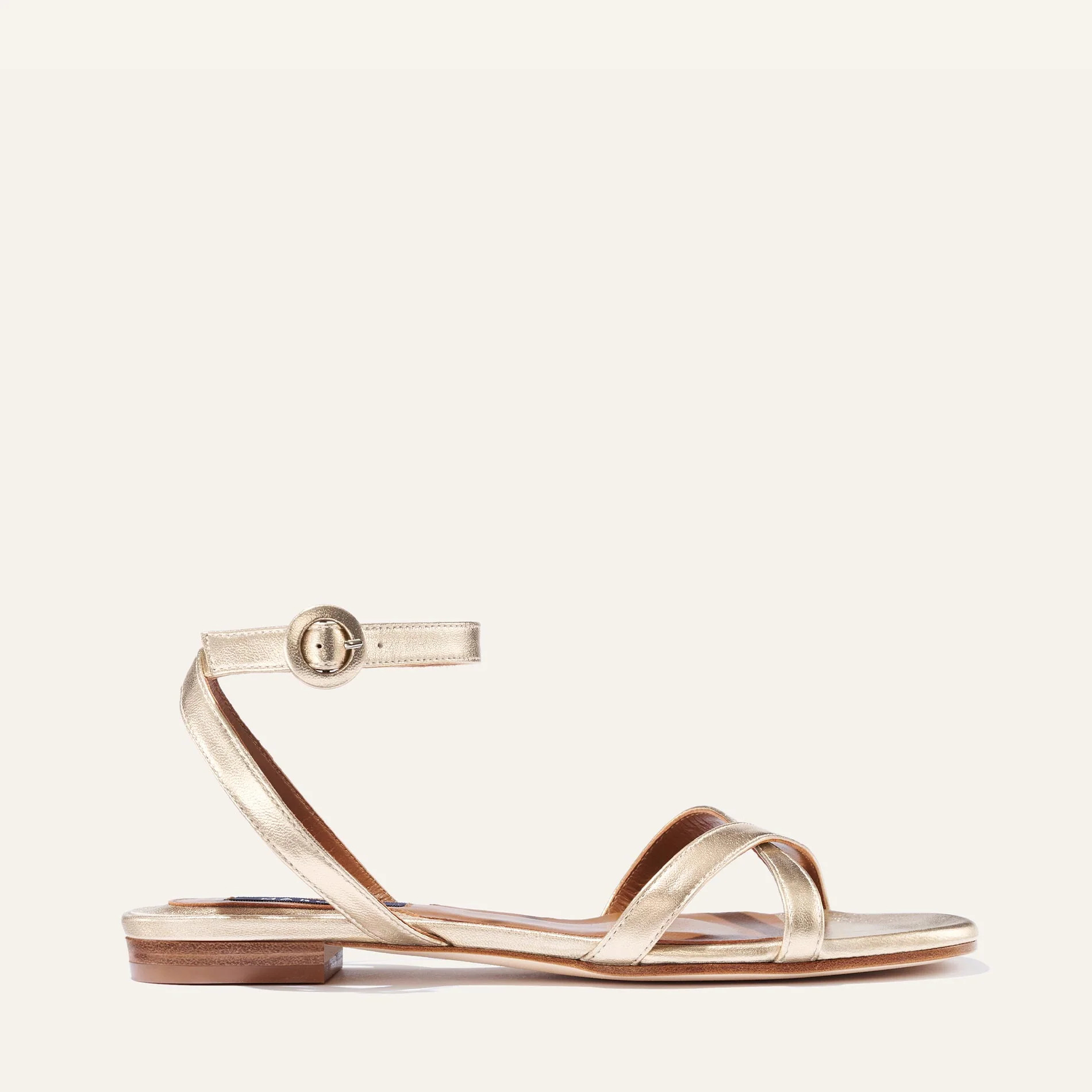 The Flat Sandal - Champagne | Margaux