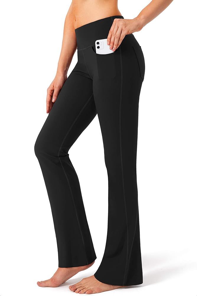 G Gradual Women's Pants 4 Pockets High Waist Dress Pants Bootcut Yoga Pants | Amazon (US)
