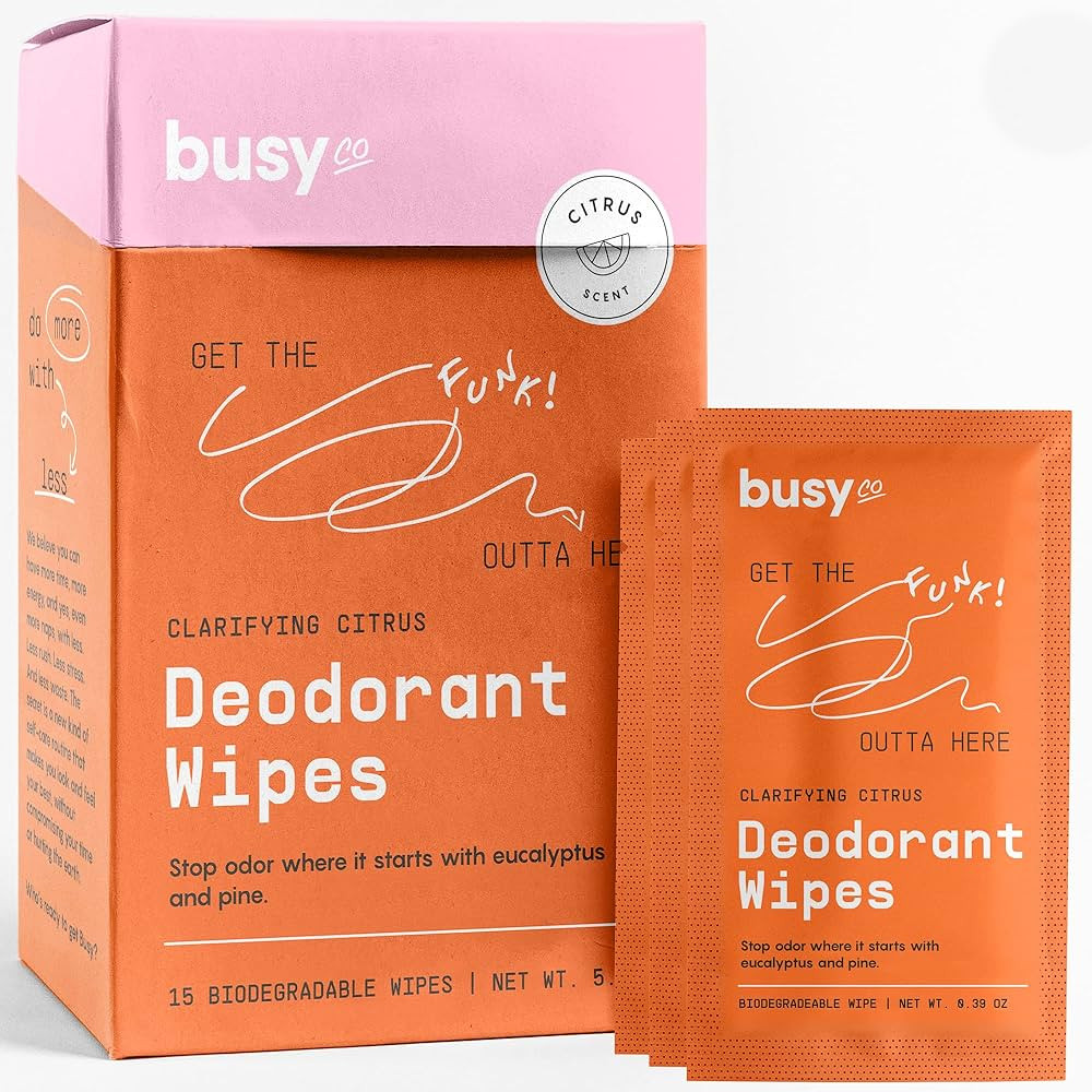 Refresh Line Deodorant Wipes - 15ct Deodorant Wipes for Women with Zinc, Probiotics & Prebiotics ... | Amazon (US)