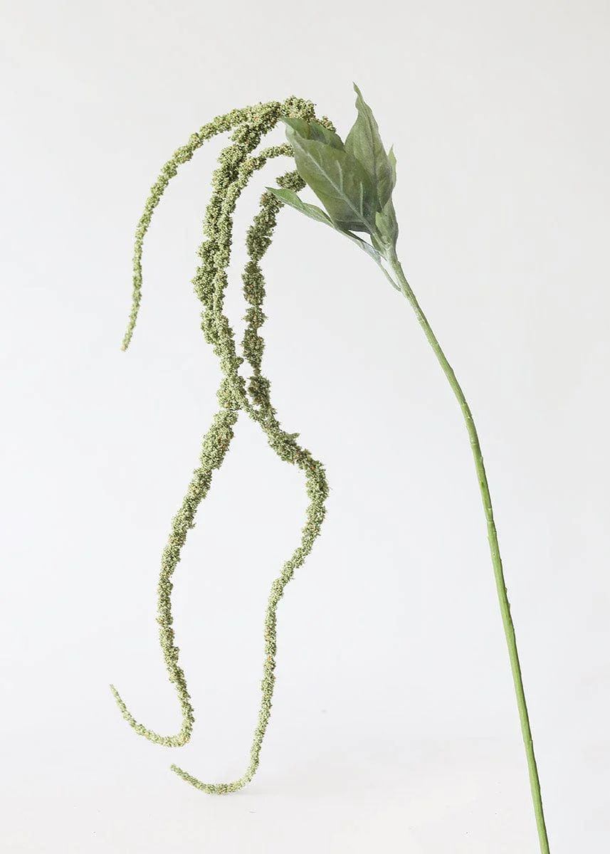 Artificial Amaranthus Spray in Green - 45" | Afloral (US)
