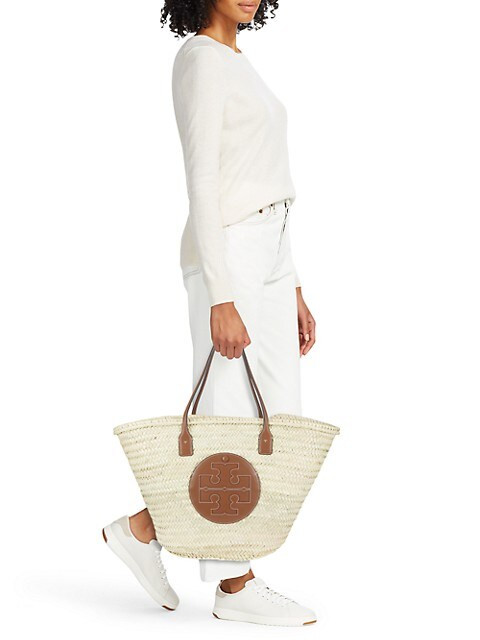 Large Ella Straw Basket Tote | Saks Fifth Avenue