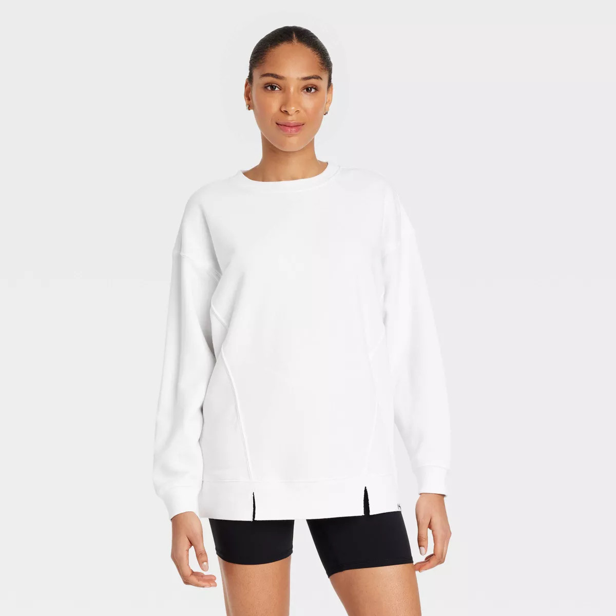 Women's Graphic French Terry Oversized Crewneck Sweatshirt - JoyLab™ | Target