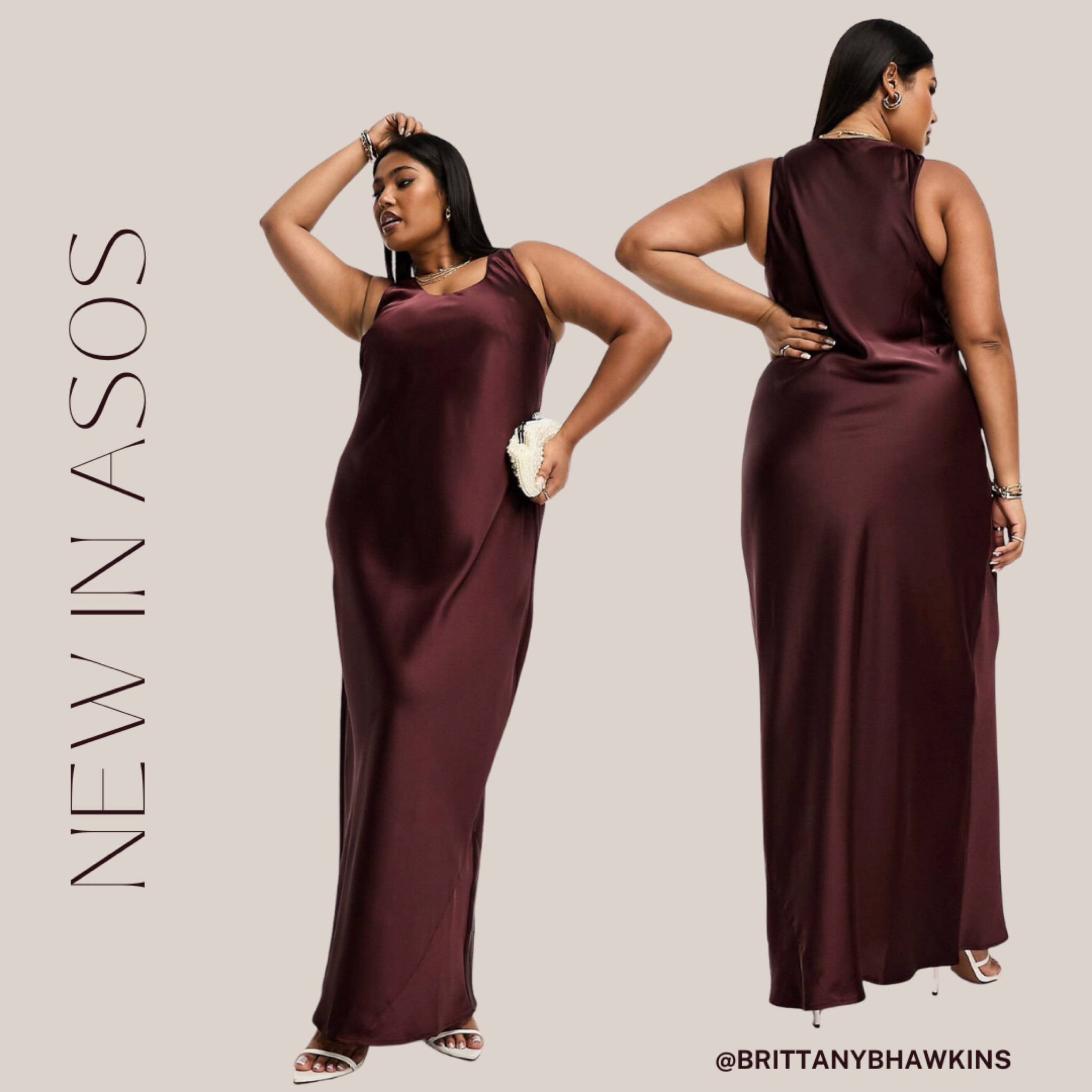 Nothing like a satin dress that can be dressed down or up  