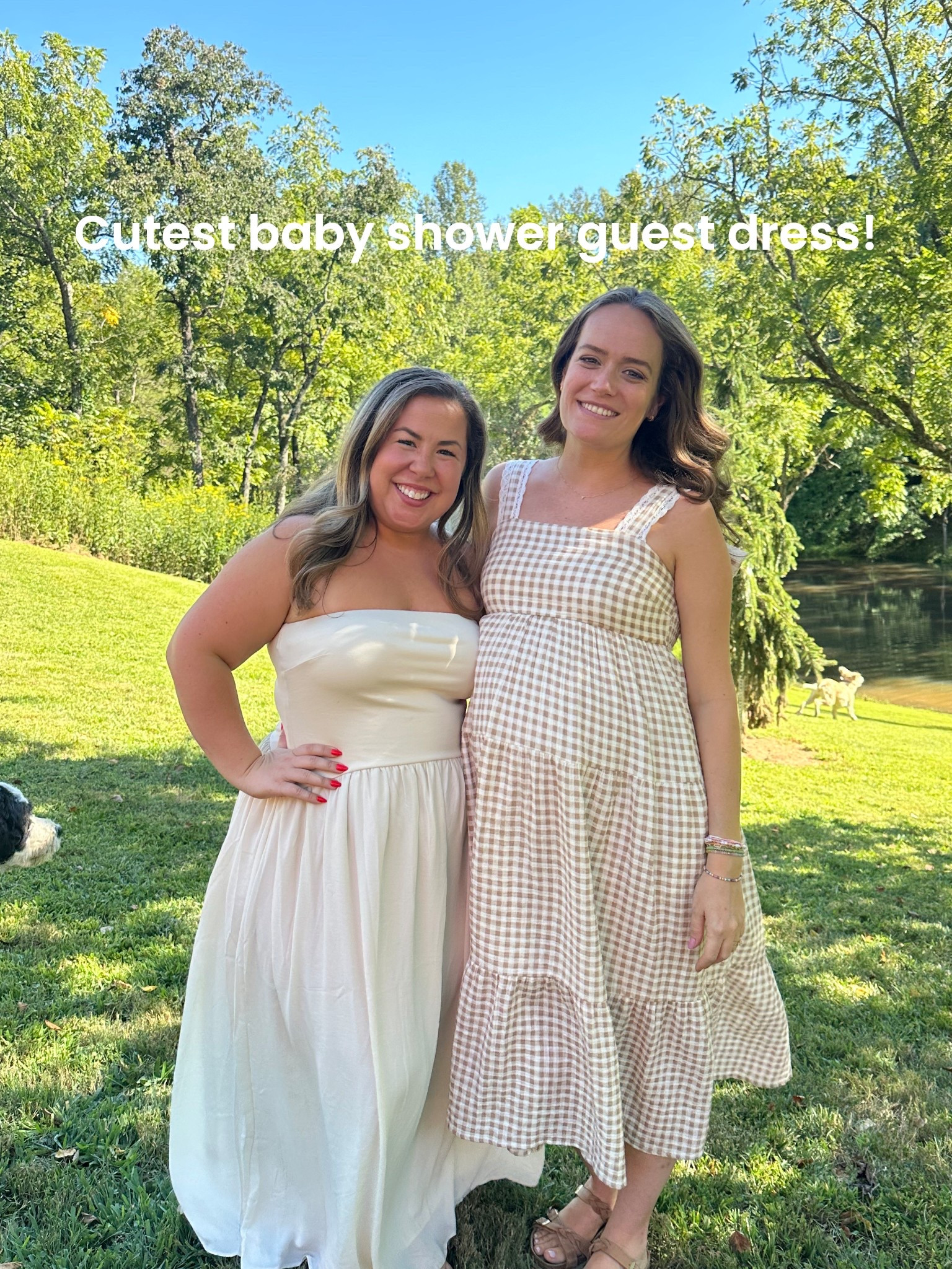 Loved this comfortable and beautiful dress for my besties baby shower! Perfect for a gender neutral shower or any special occasion 🫶🏼 and it’s on sale right now! 

#LTKFindsUnder50 #LTKBump #LTKPetite