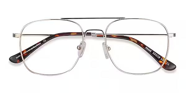 Fame Aviator Golden Full Rim Eyeglasses | Eyebuydirect | EyeBuyDirect.com