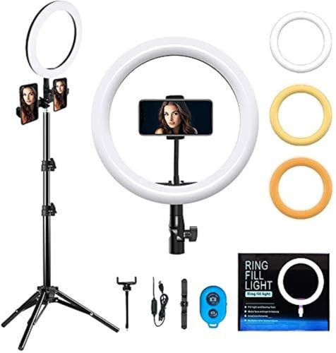 MOUNTDOG 10’’ Selfie Ring Light with Tripod Stand and Phone Holder, Led Ring Light with Wireless Remote 3 Modes & 10 Brightness for Makeup,YouTube Video, Live Streaming, Portrait Shooting | Amazon (US)