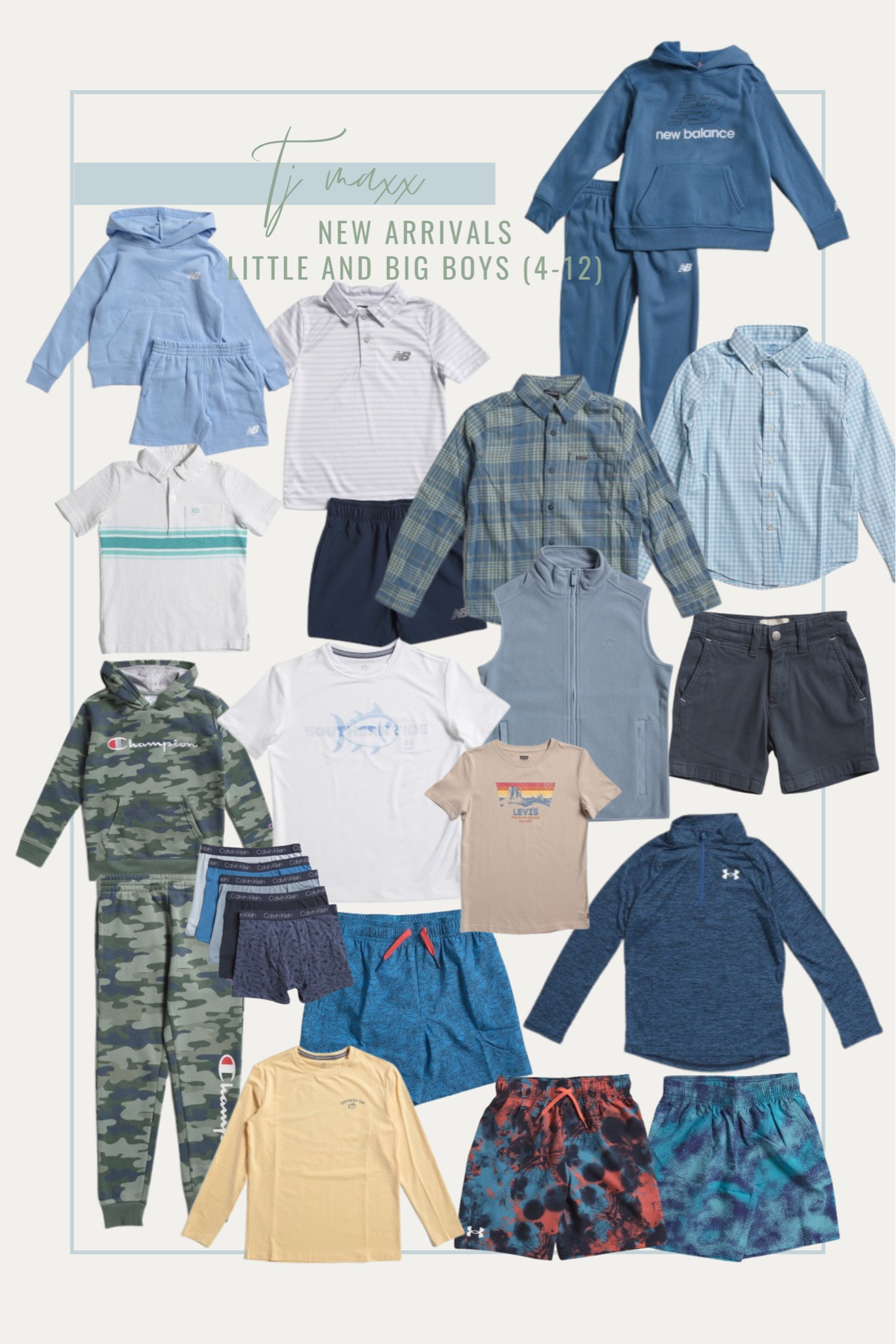 TJ MAXX FINDS! TJ MAXX NEW ARRIVALS! TJ Maxx little boy clothes, TJ maxx boy clothes, TJ maxx toddler clothes, TJ maxx spring finds, TJ maxx clothes, Tj maxx big kid clothes, TJ maxx big boy clothes, spring big kid clothes, under armour, boys under armour, boys athletic gear, boys athletic clothes, boys basketball shorts, boys swim trunks, southern tide, TJ maxx online, Marshalls, homegoods, new balance 

#LTKKids #LTKFindsUnder50 #LTKActive