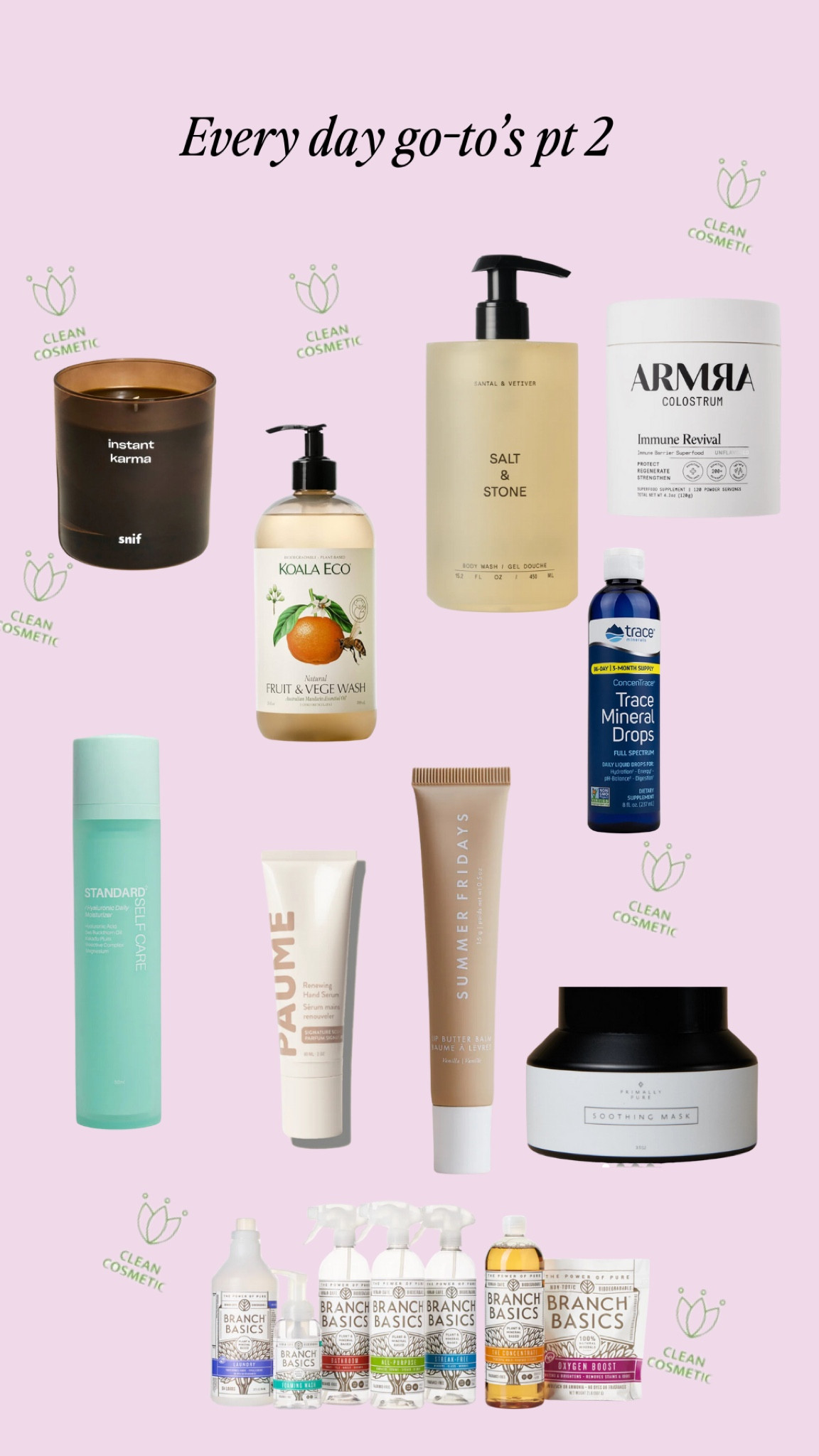 every day go to products pt. 2 mostly all are non toxic! 