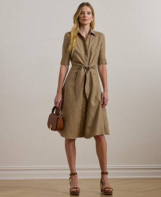 Women's Point Collar Shirt-Dress | Macy's