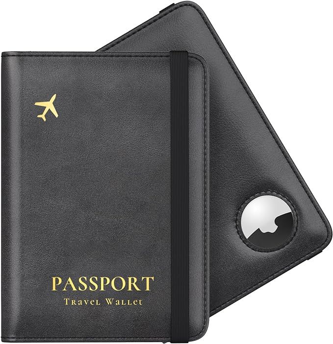Stouchi AirTag Passport Holder, Slim Passport Holder Family with Airtag Slot, RFID Passport Walle... | Amazon (US)