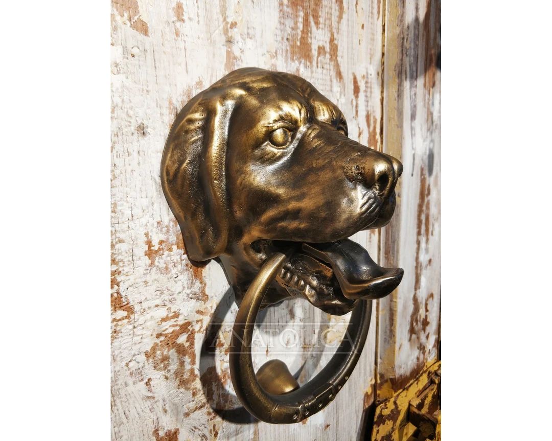Dog Door Knockerlabradorsolid Brasslarge7.9 Inches - Etsy | Etsy (US)