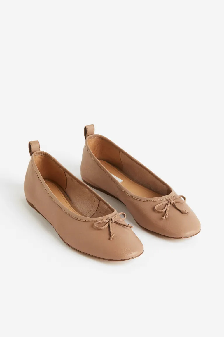 Leather Ballet Flats | H&M (US + CA)