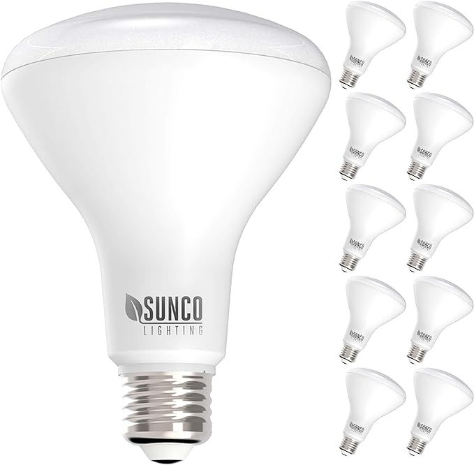 Sunco Lighting 10 Pack BR30 LED Bulbs, Indoor Flood Lights 3000K Warm White, 11W Equivalent 65W, ... | Amazon (US)