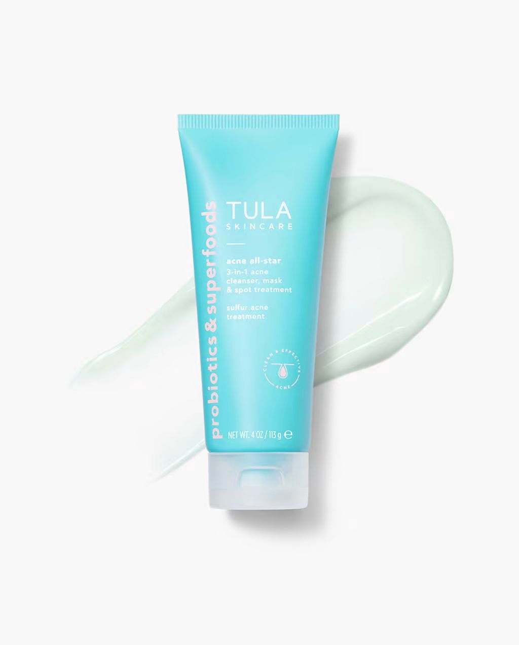 3-in-1 acne cleanser, mask &amp; spot treatment | Tula Skincare
