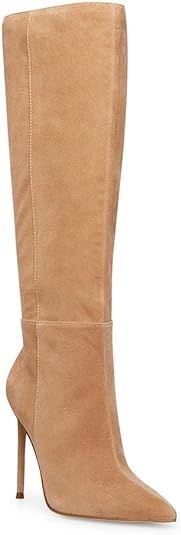 Amazon.com | Steve Madden Womens Izetta Suede Pointed Toe Knee-High Boots | Knee-High | Amazon (US)