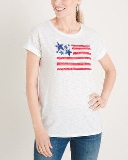 Embellished Flag Tee | Chico's