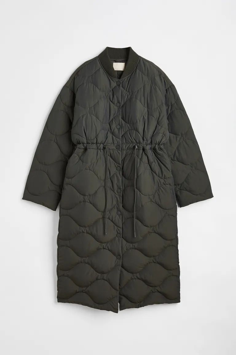 Drawstring-waist Quilted Coat | H&M (US + CA)