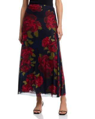 Mesh Floral Maxi Skirt - Exclusive | Bloomingdale's (US)
