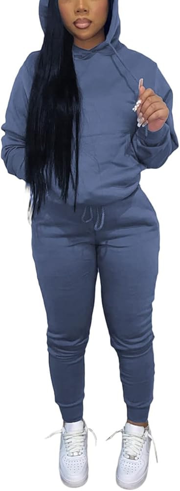 KANSOON Sweatsuits for Women Set 2 Piece Outfits Long Sleeve Hoodie Top and Jogger Pants Tracksui... | Amazon (US)