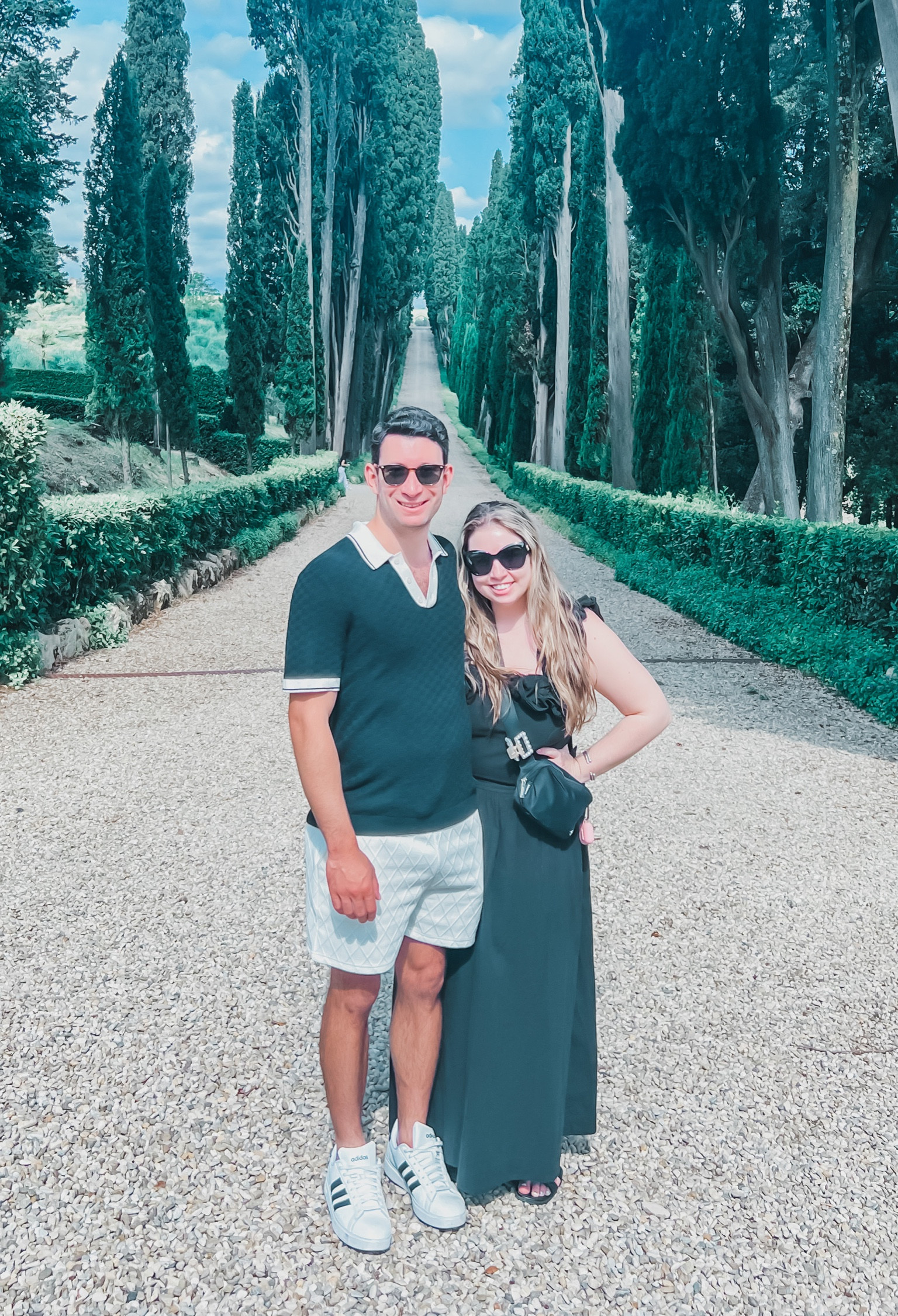 Wonderful winery day in the hills of Chianti 

This black ruffle dress makes the perfect winery outfit 

Loved my husbands chic black and white outfit as well 



#LTKFind #LTKstyletip #LTKtravel