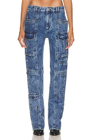 Isabel Marant Vokayo Cargo Straight in Blue | FWRD 