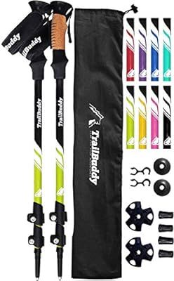 TrailBuddy Trekking Poles - 2-pc Pack Adjustable Hiking or Walking Sticks - Strong, Lightweight A... | Amazon (US)
