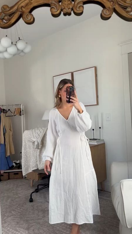 Xs, SOOOOO cute! 

The white is a little sheer so nude under garments are a must. But would be so cute with a bump too 🤰

#LTKSeasonal #LTKVideo #LTKfindsunder100