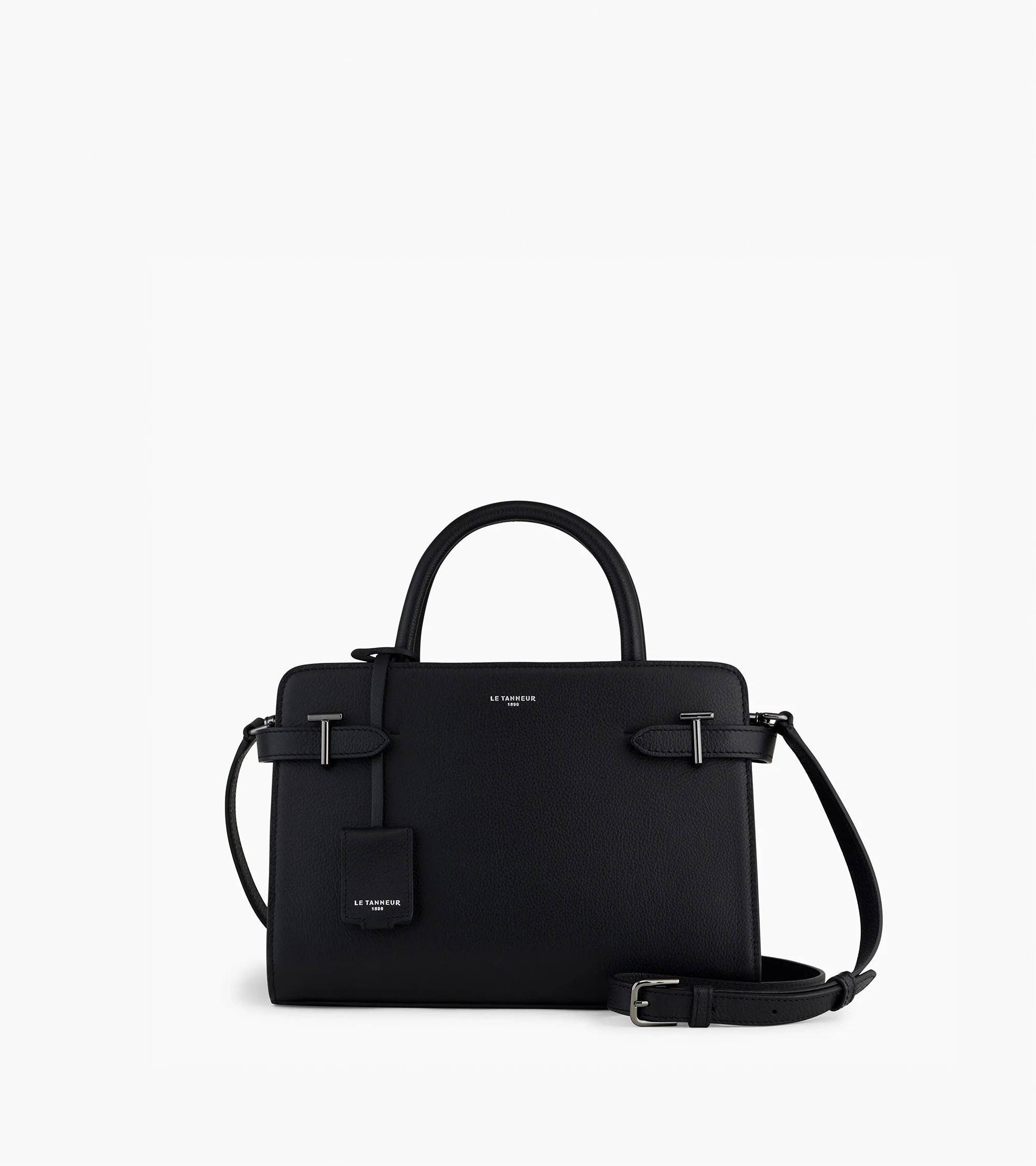 Emilie medium-sized handbag in grained leather | Le Tanneur
