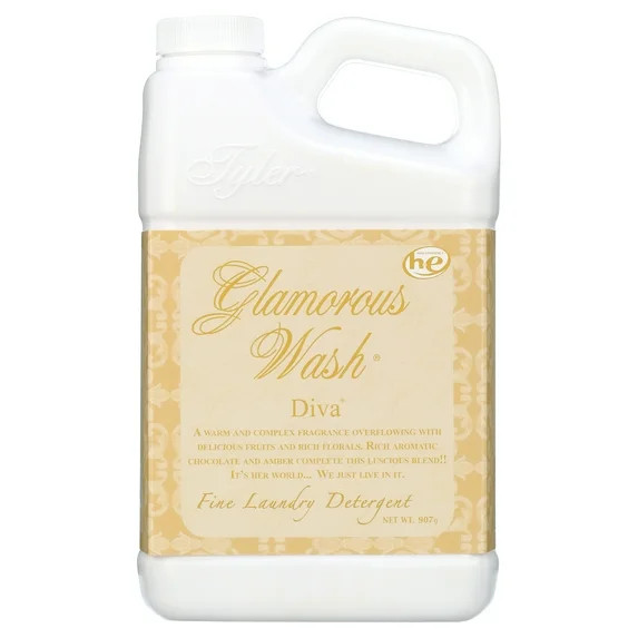 Tyler Candle Diva Glamorous Wash Liquid Laundry Detergent, 12 Loads, 32 fl oz | Walmart (US)