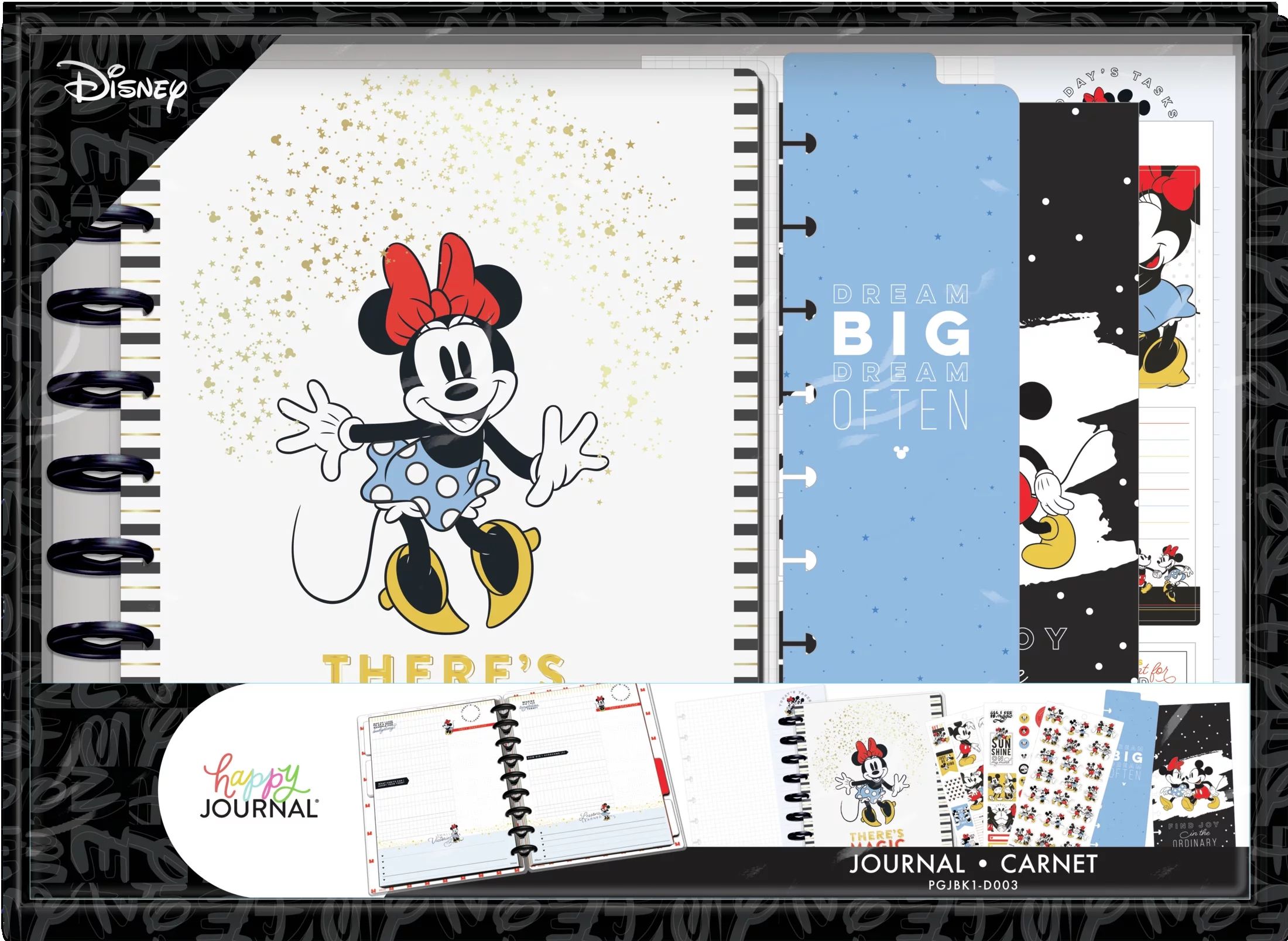 The Happy Planner, Disney, Mickey & Minnie Mouse Classic Budget Guided Journal Box Kit, 14.25"x 2... | Walmart (US)