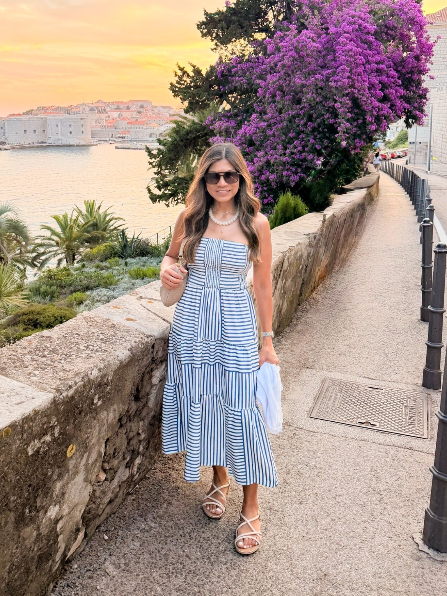 I’m 5’2” 118#ish for reference.
Dress in size Small. Sandals I sized down. 

Summer outfits, Europe Outfits, Vacation outfits, Amazon finds, over 50 style, midlife fashion, petite fashion,midlife women, affordable fashion, fashion over40, Italy outfits.

#LTKOver40 #LTKPetite #LTKTravel