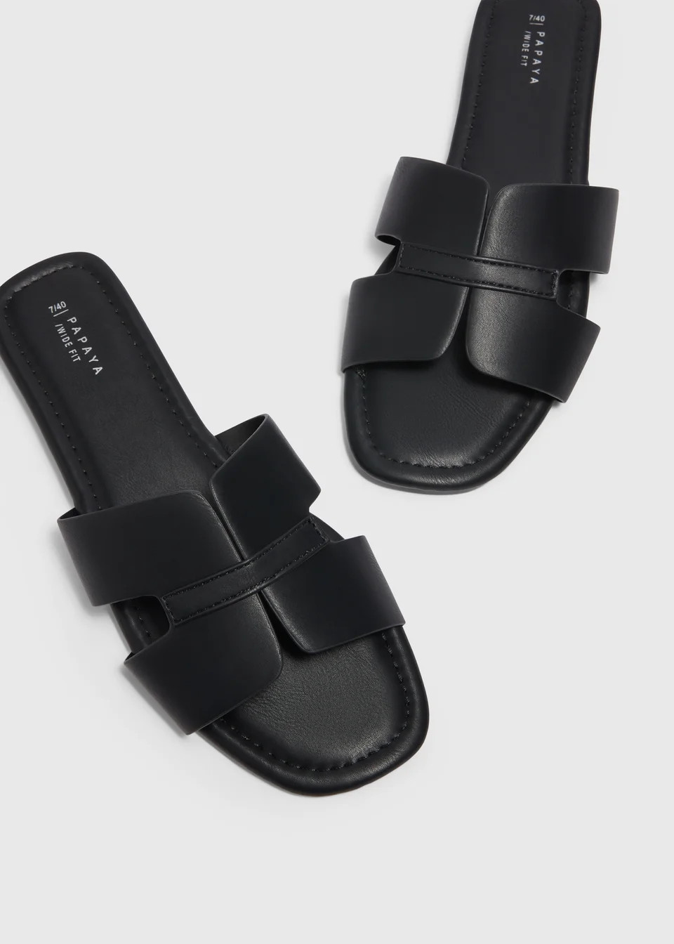 Black Mule Sandals | Matalan (UK)